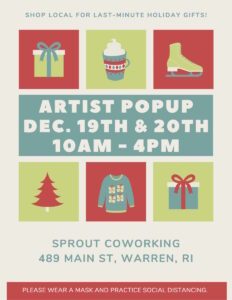 Artist Pop-up at Sprout Warren @ Sprout CoWorking Warren, 489 Main St, Warren, RI 02885