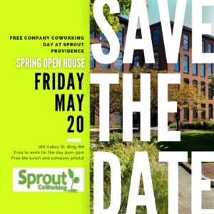 Free Company CoWorking Day at Sprout Providence @ Sprout CoWorking Providence, 166 Valley St, Building 6M Suite 103, Providence, RI 02909